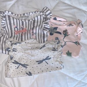 Jessica Simpson 3 onsies. 6-9 months.